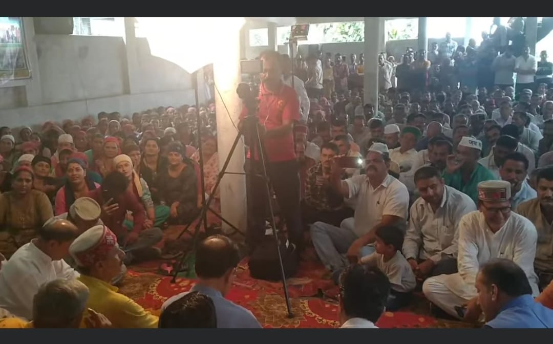 31 जुलाई 2022 टोंरु गांव में आंजभोज क्षेत्र की हाटी खुमल़ी