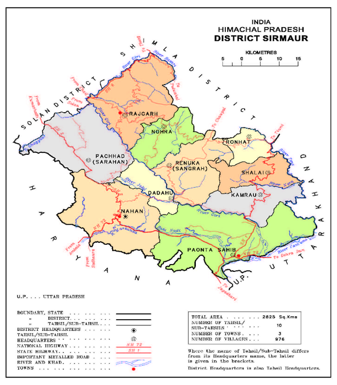 Sirmaur Map